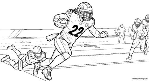 Pittsburgh Steelers players in action
