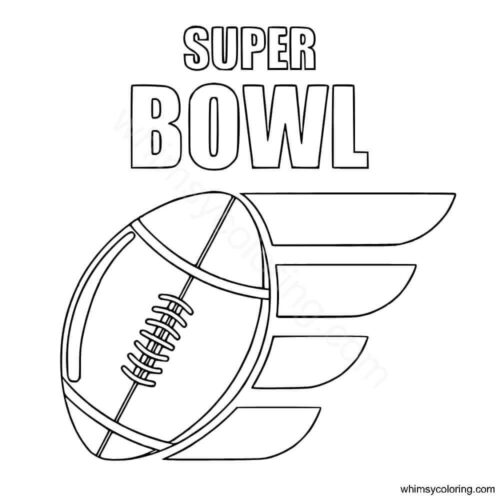 Super Bowl coloring page Super Bowl coloring page