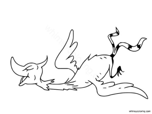 Swomee Swan from Lorax book coloring page