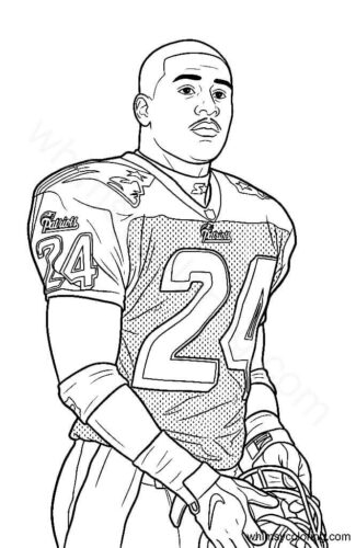 TY Law New England Patriots coloring sheets
