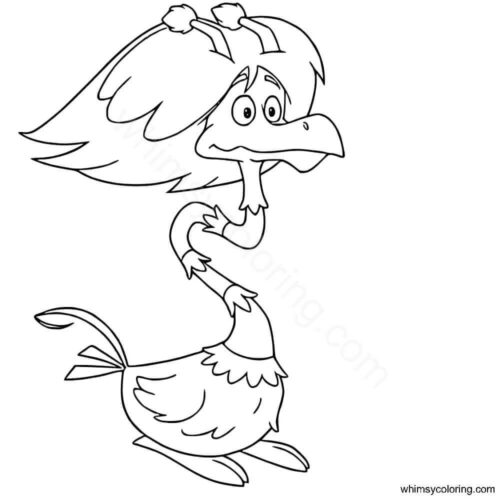 Chickeraffe or Jenkins coloring page