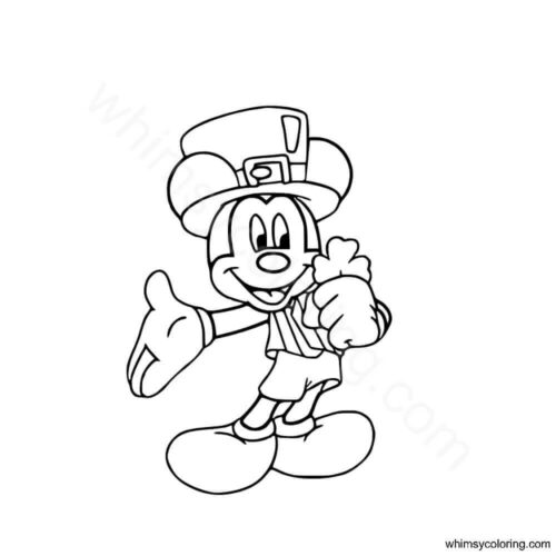 Disney St Patrick's Day coloring pages printable