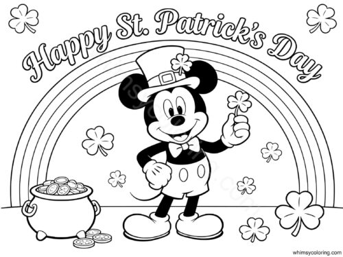 Disney St Patrick's day coloring pages