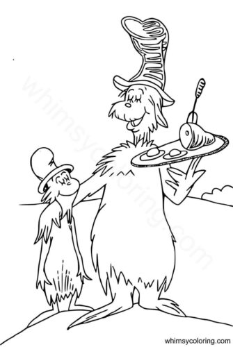 Dr Seuss Green Eggs and Ham coloring pages
