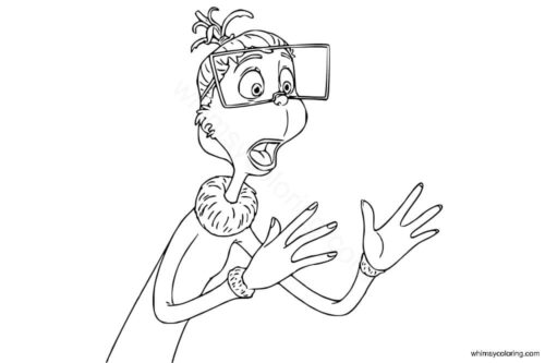Dr. Mary Lou Larue from Horton hears a Who coloring page PDF Dr. Mary Lou Larue from Horton hears a Who coloring page PDF