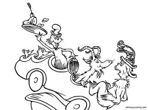 Green Eggs and Ham coloring pages printable
