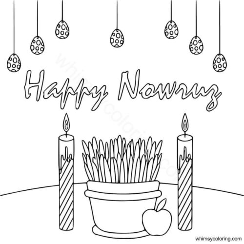 Happy Nowruz coloring page Happy Nowruz coloring page