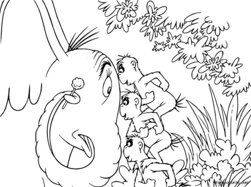 Horton hears a who coloring sheets to print Horton hears a who coloring sheets to print
