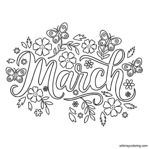 March coloring pages printable March coloring pages printable
