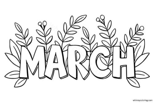 March coloring sheets to print March coloring sheets to print