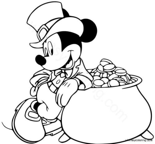St Patrick's Day coloring pages Disney