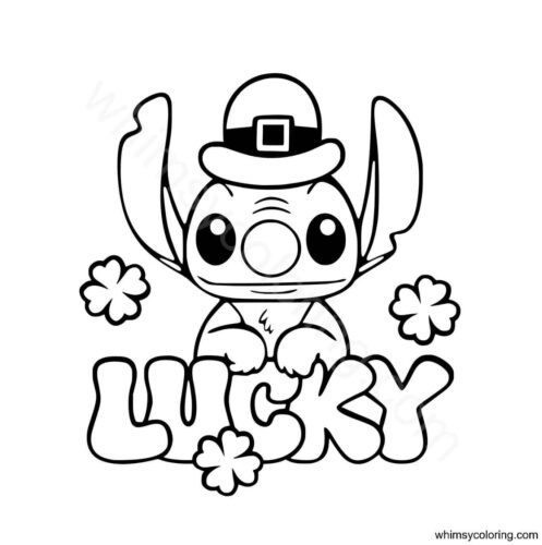 Stitch Lucky Vector St Patricks Day Vector Format