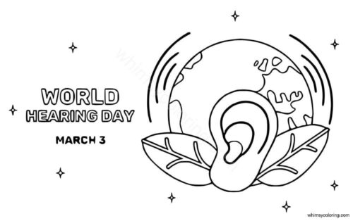 World Hearing Day coloring page World Hearing Day coloring page