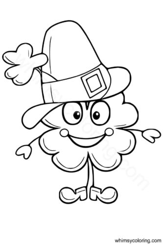 4 leaf clover coloring pages 4 leaf clover coloring pages