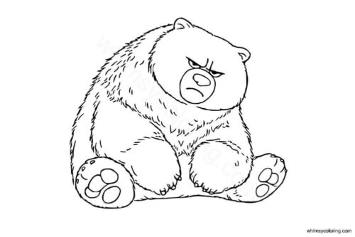 Disney Hoppers coloring sheet Ellen Bear