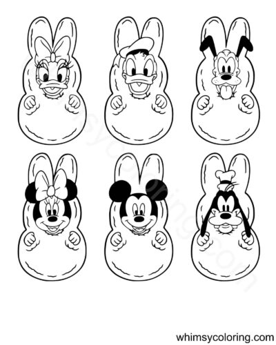 Disney characters as Peeps