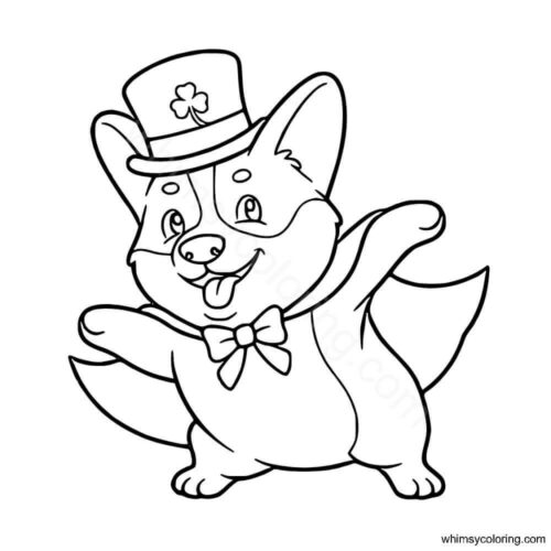 Easy St Patrick's Day coloring page