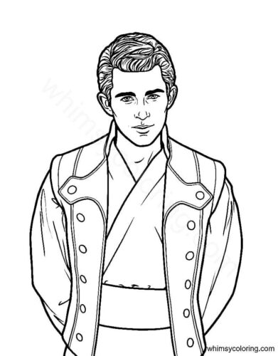 Fiyero Tigelaar coloring page Wicked movie