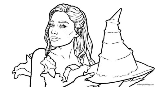 Glinda the Good from Wicked coloring page