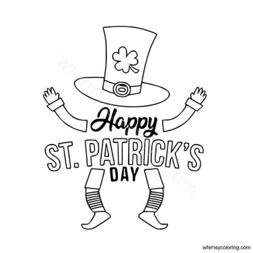 Happy St Patrick's Day coloring pages