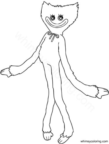 Kissy Missy coloring page Poppy Playtime Kissy Missy coloring page Poppy Playtime