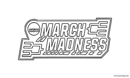 March Madness coloring pages printable March Madness logo coloring pages printable
