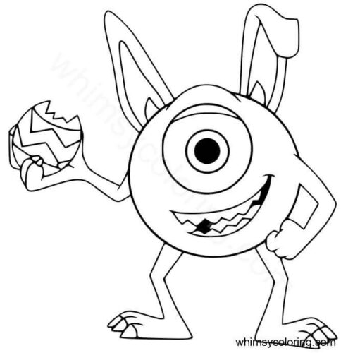 Mike with his Easter eggs