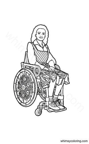 Nessrose from the Wicked movie coloring page free