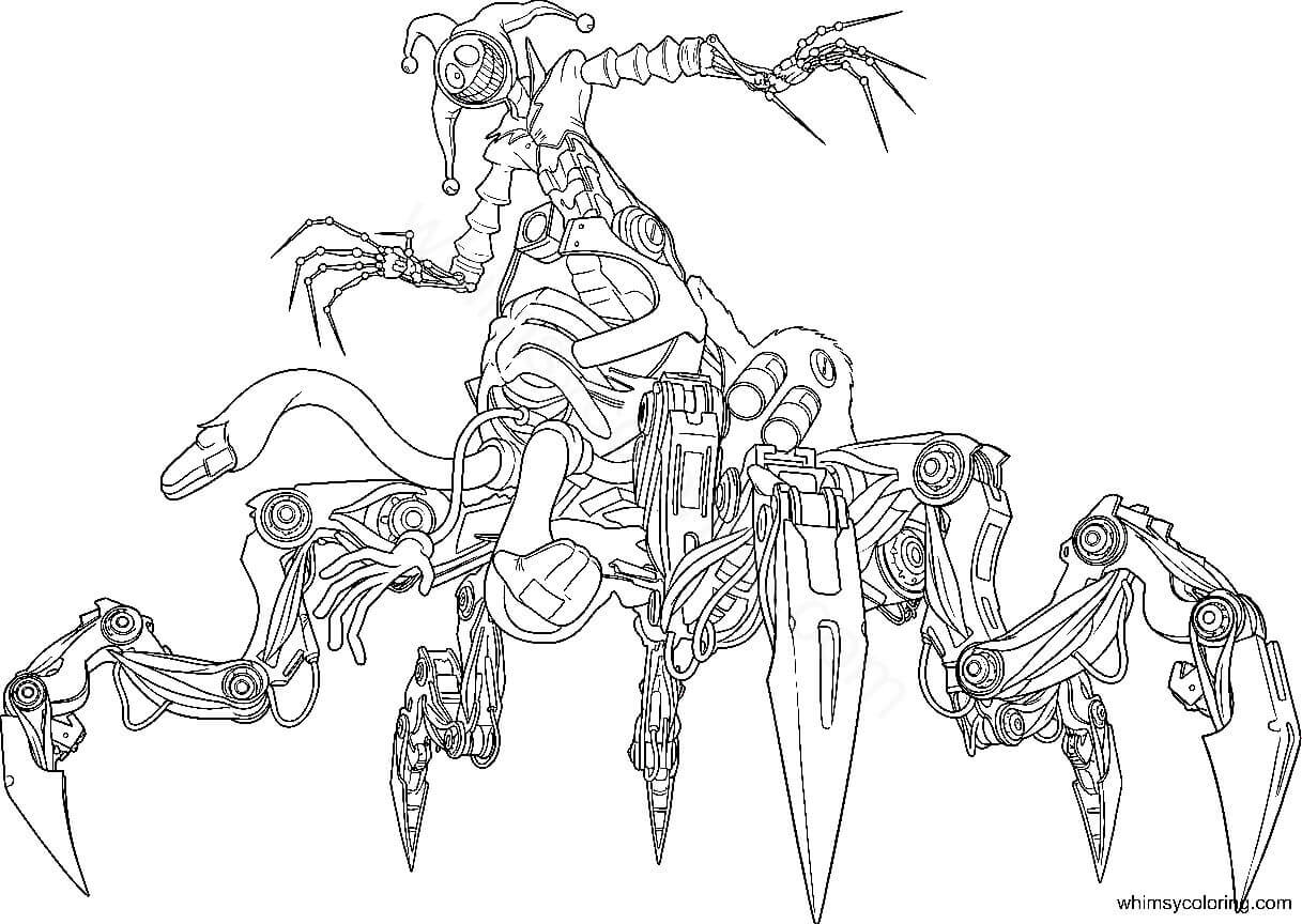 Prototype Poppy Playtime coloring pages PDF