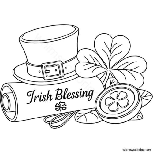 St Patrick's Day colouring pages