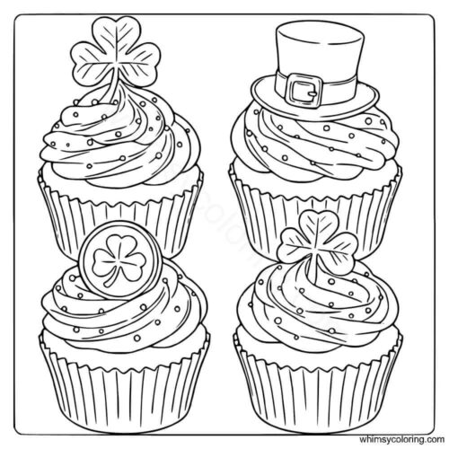 St Patrick's Day cupcakes