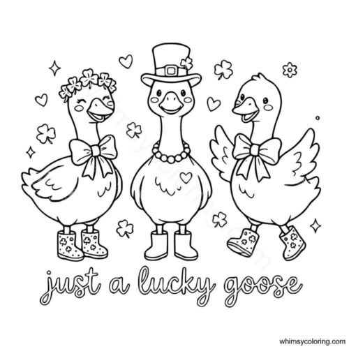 St Patty's Day lucky goose