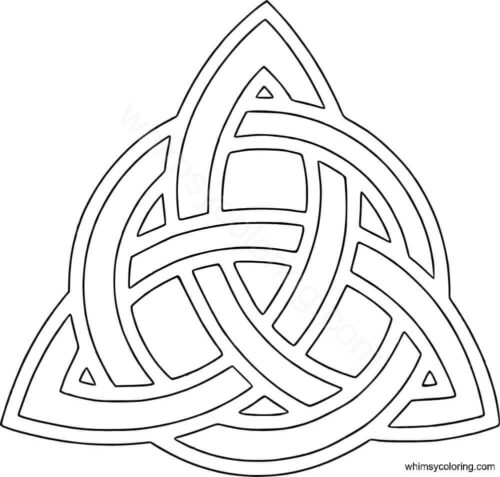 The Celtic Knot coloring page