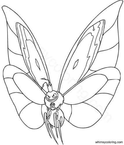 Titus King Insect from Hoppers coloring pages PDF