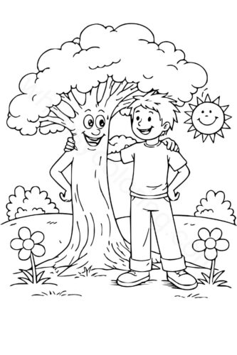 Arbor Day coloring page Arbor Day coloring page