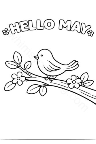 Bird singing in the month of May Bird singing in the month of May