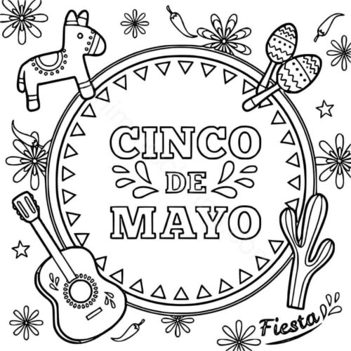Cinco de Mayo coloring pages Cinco de Mayo coloring pages