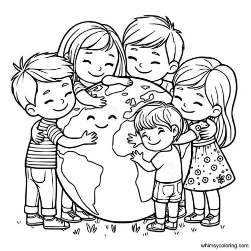 Cute Earth Day coloring sheets Cute Earth Day coloring sheets