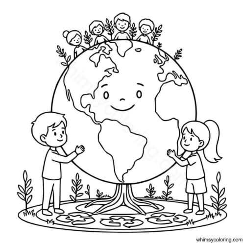 Earth Day coloring page Earth Day coloring page