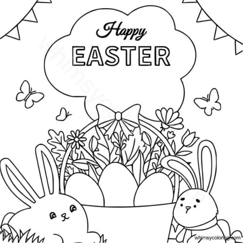 Easter coloring page printable Easter coloring page printable
