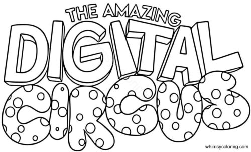 Free printable The Amazing Digital Circus coloring pages Free printable The Amazing Digital Circus coloring pages