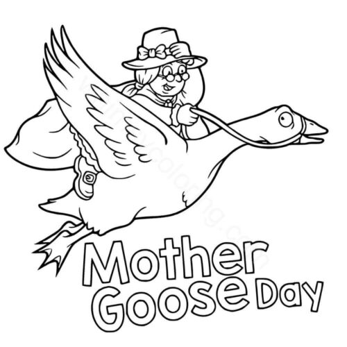 Mother Goose Day coloring page Mother Goose Day coloring page