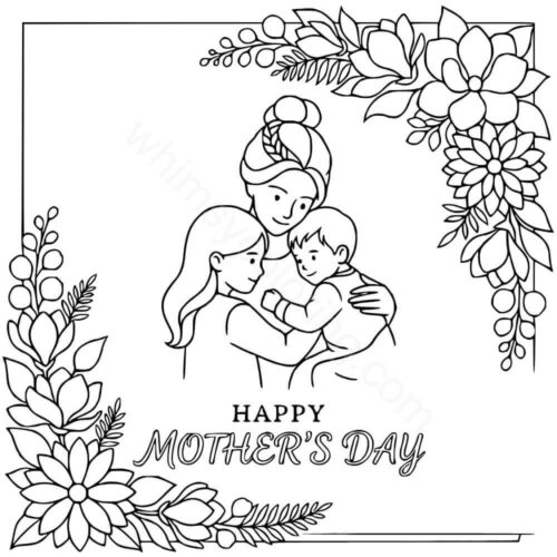 Mothers Day coloring page Mothers Day coloring page