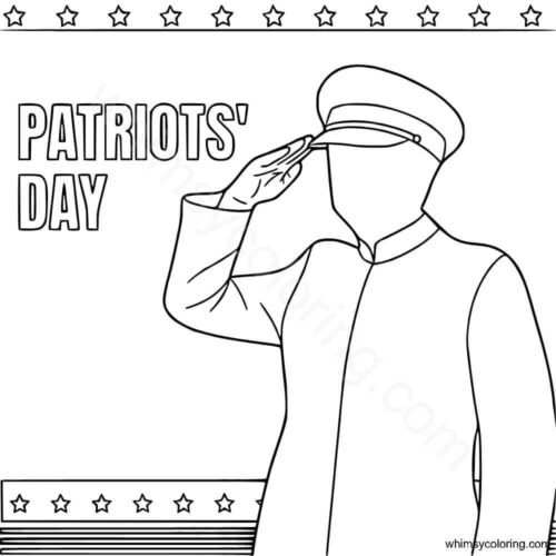 Patriots Day coloring page Patriots Day coloring page