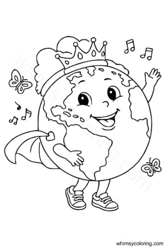 Super planet Earth coloring page Super planet Earth coloring page