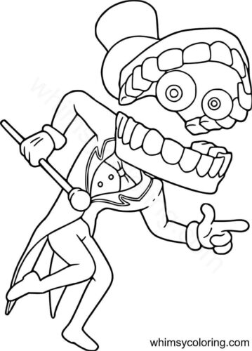 The Amazing Digital Circus coloring page Caine The Amazing Digital Circus coloring page Caine