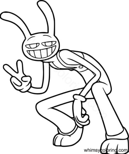 The Amazing Digital Circus coloring page Jax The Amazing Digital Circus coloring page Jax