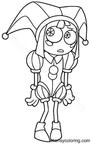 The Amazing Digital Circus coloring pages Pomni The Amazing Digital Circus coloring pages Pomni