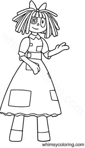 The Amazing Digital Circus coloring pages Ragatha The Amazing Digital Circus coloring pages Ragatha