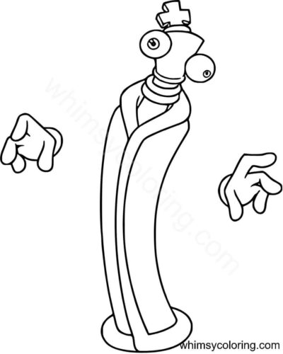 The Amazing Digital Circus coloring sheet Kinger The Amazing Digital Circus coloring sheet Kinger